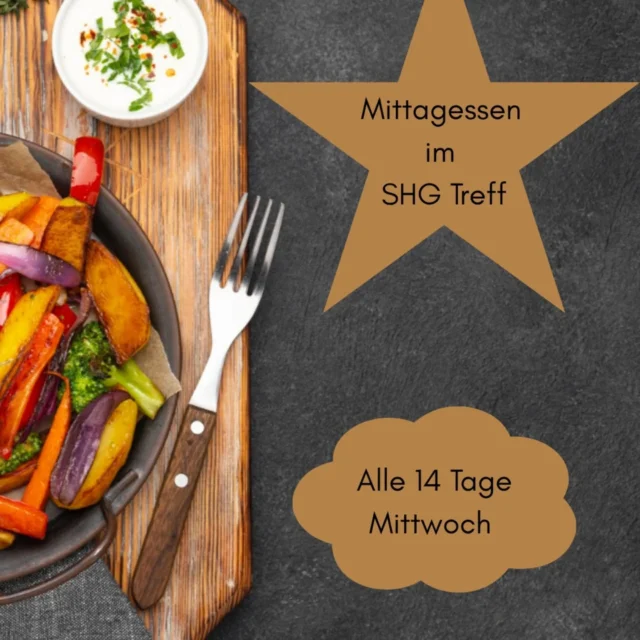 Wollt Ihr zukünftig in netter Gesellschaft lecker essen? 
Dann schaut doch alle 14 Tage mittwochs um 12:00 Uhr bei uns im Treff vorbei. 
Das Mittagessen kostet 3€.
Diese Woche gab es Kürbis - Zwiebelkuchen.

#mittagessen #gemeinschaft #gemeinsam