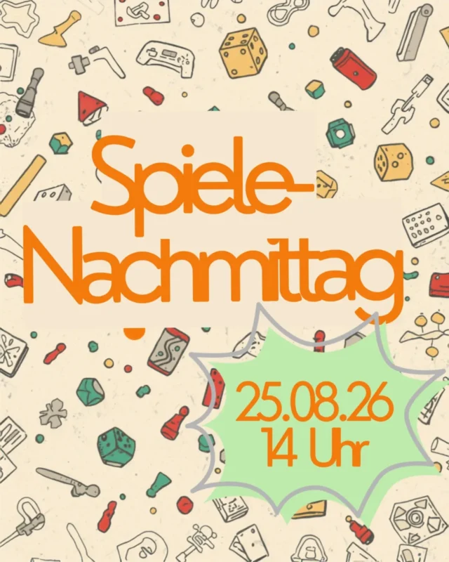Wieder Zeit für Spiele Nachmittag!
Dienstag den 25. kann jeder von klein bis groß am Spielenachmittag im Treff teilnehmen. 
Analoges Spielen aller Art ist angesagt. 
Ob Karten, Würfel oder Brett, ab 14 Uhr geht's los.

#gemeinsamgegendepression #gemeinsamgegeneinsam #spiele #gesellschaftsspielefürgroßundklein #gesellschaftsspiele