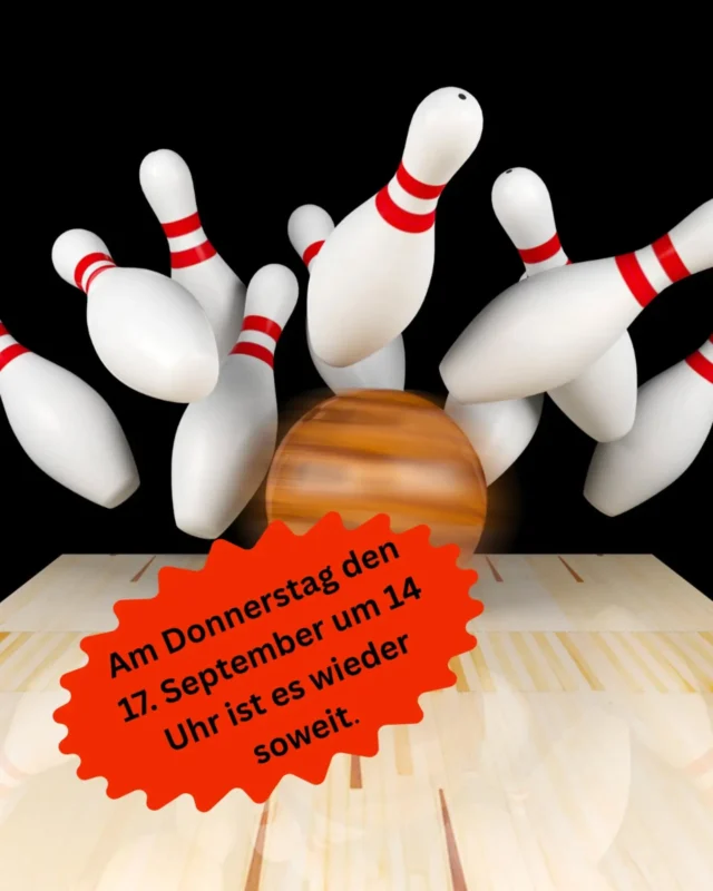 Ende der Kegelsommerpause!
Donnerstag den 17. startet  in der Gemeinde Buchholz (Bückebergstraße 26, 31710 Buchholz) die erste Kegelrunde nach der Pause. 
Die Anmeldung ist im SHG Treff ( 05721/8204326 ) möglich. 
Die Teilnahme kostet 3€. 
Die Anreise erfolgt in Eigenregie oder mit Absprache des SHG Treff. 
Anschließend fährt die Gruppe zur Grafensteiner Höh zum Kaffeetrinken "Karlchens" Backstube. 

#kegeln #gemeinsamgegeneinsam #café #ruhigekugelschieben