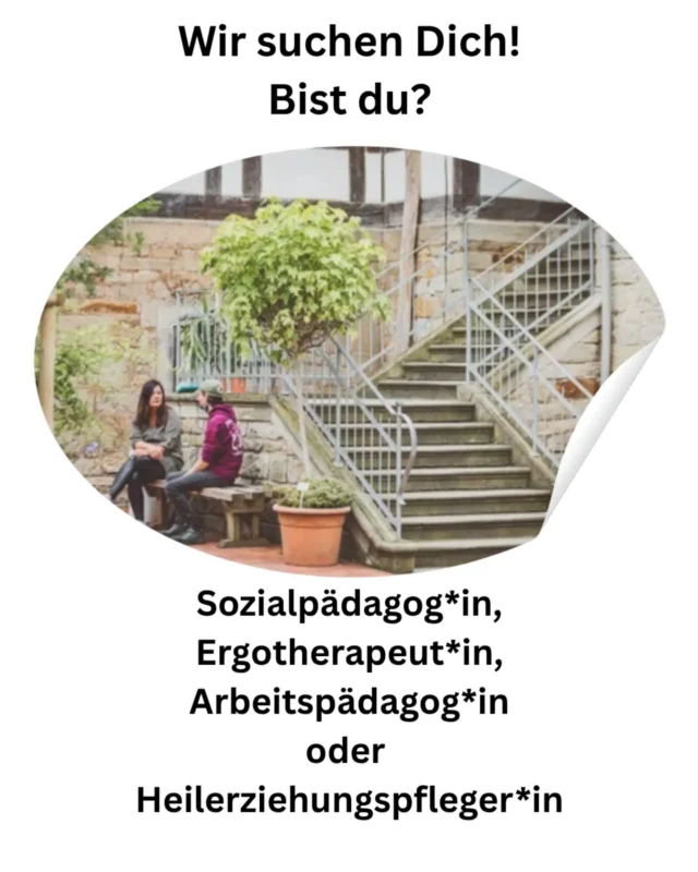Wir suchen Dich!
Du bist
Sozialpädagog*in,
Ergotherapeut*in,
Arbeitspädagog*in oder
Heilerziehungsplfeger*in ?

Dann bewirb dich bei uns!

bewerbung@projekt-probsthagen.de

Projekt Probsthagen Betriebs GmbH 
Raimund Sichma
Bruchhof 4
31655 Stadthagen 

Weitere Informationen findet ihr unter:
 https://projekt-probsthagen.de/job/sozialarbeiterin-m-w-d-sozialpaedagogin-m-w-d-3/

#jobsuche #sozialerberuf #tagesstätte